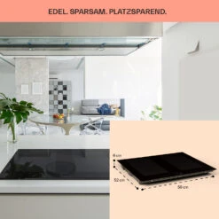 Delicatessa 60 Einbaukochfeld Induktion 4 Zonen 7000W Glaskeramik -Klarstein Verkaufsgeschäft 10033021 de 0006 usp