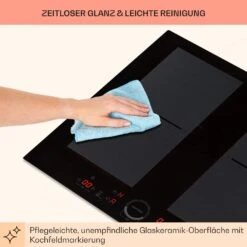 Delicatessa 60 Einbaukochfeld Induktion 4 Zonen 7000W Glaskeramik -Klarstein Verkaufsgeschäft 10033021 de 0008 usp