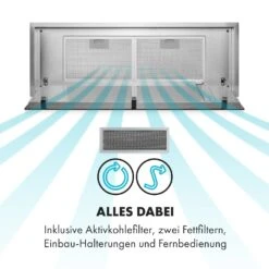 High Line Deckenhaube 77 Cm 410 M3/h 75W 3 Stufen Fernbedienung -Klarstein Verkaufsgeschäft 10033053 de 0009 logo