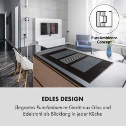 Full House Down Air System Induktionsherd + Dunstabzugshaube Schwarz 15 Full House Down Air System Induktionsherd + Dunstabzugshaube Schwarz -Klarstein Verkaufsgeschäft 10033061 de 0003 logo