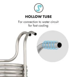 Chiller 12 Eintauchkühler Ø21,5 Cm 18 Schleifen 304 Edelstahl -Klarstein Verkaufsgeschäft 10033082 yy 0004 logo Klarstein Chiller 12 Eintauchkuehler 18 Schleifen