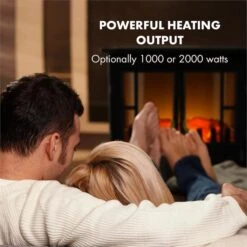 Innsbruck Elektrischer Kamin 1000/2000W Thermostat -Klarstein Verkaufsgeschäft 10033092 yy 0003 logo Electric Fireplace Black YH15