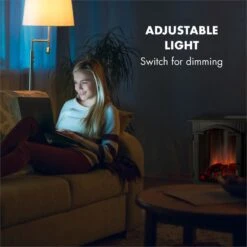 Graz Elektrischer Kamin 1000/2000W Thermostat PanoramaView -Klarstein Verkaufsgeschäft 10033094 yy 0007 logo Electric Fireplace Black YH20