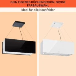 Kronleuchter XL Inselabzugshaube 90cm Umluft 590m³/h LED Touch Schwarz 17 Kronleuchter XL Inselabzugshaube 90cm Umluft 590m³/h LED Touch Schwarz -Klarstein Verkaufsgeschäft 10033108 de 0007 usp