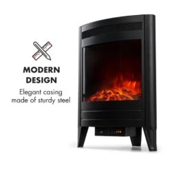Vienna Elektrischer Eckkamin 1900W Wochentimer Fernbedienung 14 Vienna Elektrischer Eckkamin 1900W Wochentimer Fernbedienung -Klarstein Verkaufsgeschäft 10033112 yy 0006 logo Electric Fireplace With log LED flame