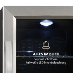 Beersafe M Kühlschrank 33 Liter 2 Böden Panoramaglastür Edelstahl -Klarstein Verkaufsgeschäft 10033119 de 0005 logo