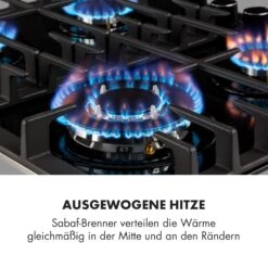 Ignito 4 Zonen Gaskochfeld 4-flammig Sabaf-Brenner Glaskeramik Schwarz -Klarstein Verkaufsgeschäft 10033132 de 0003 logo