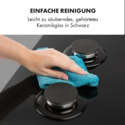 Ignito 5 Zonen Gaskochfeld 5-flammig Sabaf-Brenner Glaskeramik Schwarz -Klarstein Verkaufsgeschäft 10033133 de 0008 logo
