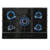 Ignito 5 Zonen Gaskochfeld 5-flammig Sabaf-Brenner Glaskeramik Schwarz -Klarstein Verkaufsgeschäft 10033133 yy 0001 titel