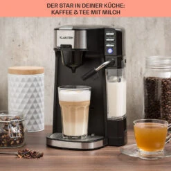 Baristomat 2-in-1-Heißgetränkeautomat Kaffee Tee Milchschaum 13 Baristomat 2-in-1-Heißgetränkeautomat Kaffee Tee Milchschaum -Klarstein Verkaufsgeschäft 10033138 de 0004 usp