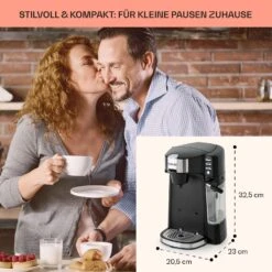 Baristomat 2-in-1-Heißgetränkeautomat Kaffee Tee Milchschaum 14 Baristomat 2-in-1-Heißgetränkeautomat Kaffee Tee Milchschaum -Klarstein Verkaufsgeschäft 10033138 de 0005 usp