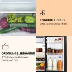 Luminance Frost Kühlschrank 91L Crisper-Fach 2 Glasböden 11 Luminance Frost Kühlschrank 91L Crisper-Fach 2 Glasböden -Klarstein Verkaufsgeschäft 10033176 de 0003 logo