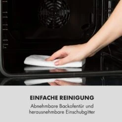 Kalahari Elektrischer Einbaubackofen 2300W 7 Funktionen Schwarz -Klarstein Verkaufsgeschäft 10033187 de 0003 logo