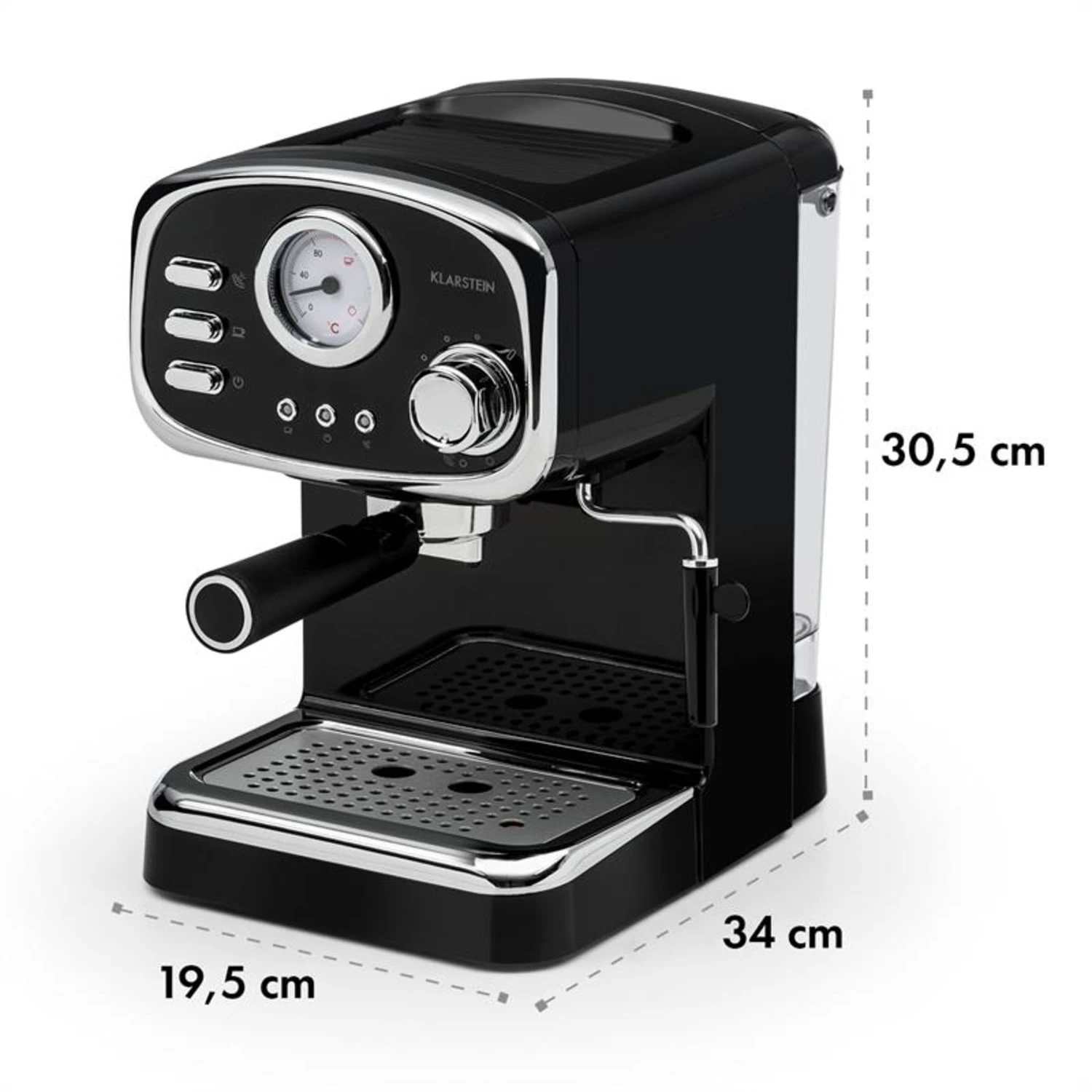 Espressionata Gusto Espressomaschine 1100W 15 Bar Druck Schwarz 11 Espressionata Gusto Espressomaschine 1100W 15 Bar Druck Schwarz – Bild 9