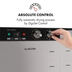 Master Jerky 24 Dörrautomat 5850W 40-90 °C 15h-Timer Edelstahl Silber -Klarstein Verkaufsgeschäft 10033214 yy 0003 logo Klarstein Master Jerky 24 Doerrautomat silber