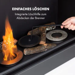 Phantasma Cottage Pillar Ethanol-Kamin Rauchfrei Brenner 3x300ml -Klarstein Verkaufsgeschäft 10033263 de 0005 logo