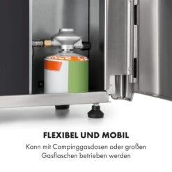 Crossfire Vertikaler Gasgrill 800°C Infrarot-Brenner 12.000 BTU Silber 16 Crossfire Vertikaler Gasgrill 800°C Infrarot-Brenner 12.000 BTU Silber -Klarstein Verkaufsgeschäft 10033288 de 0004 logo