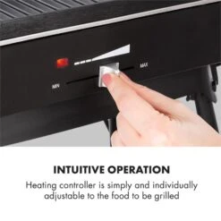 Porterhouse Elektrogrill 2200W Antihaft-Grillfläche Schwarz -Klarstein Verkaufsgeschäft 10033322 yy 0007 logo Klarstein Porterhouse Elektrogrill 2200W schwarz