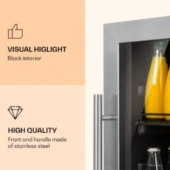 Beersafe 5XL Kühlschrank 148 Liter 3 Böden Panoramaglastür Edelstahl 11 Beersafe 5XL Kühlschrank 148 Liter 3 Böden Panoramaglastür Edelstahl -Klarstein Verkaufsgeschäft 10033435 uk 0003 logo