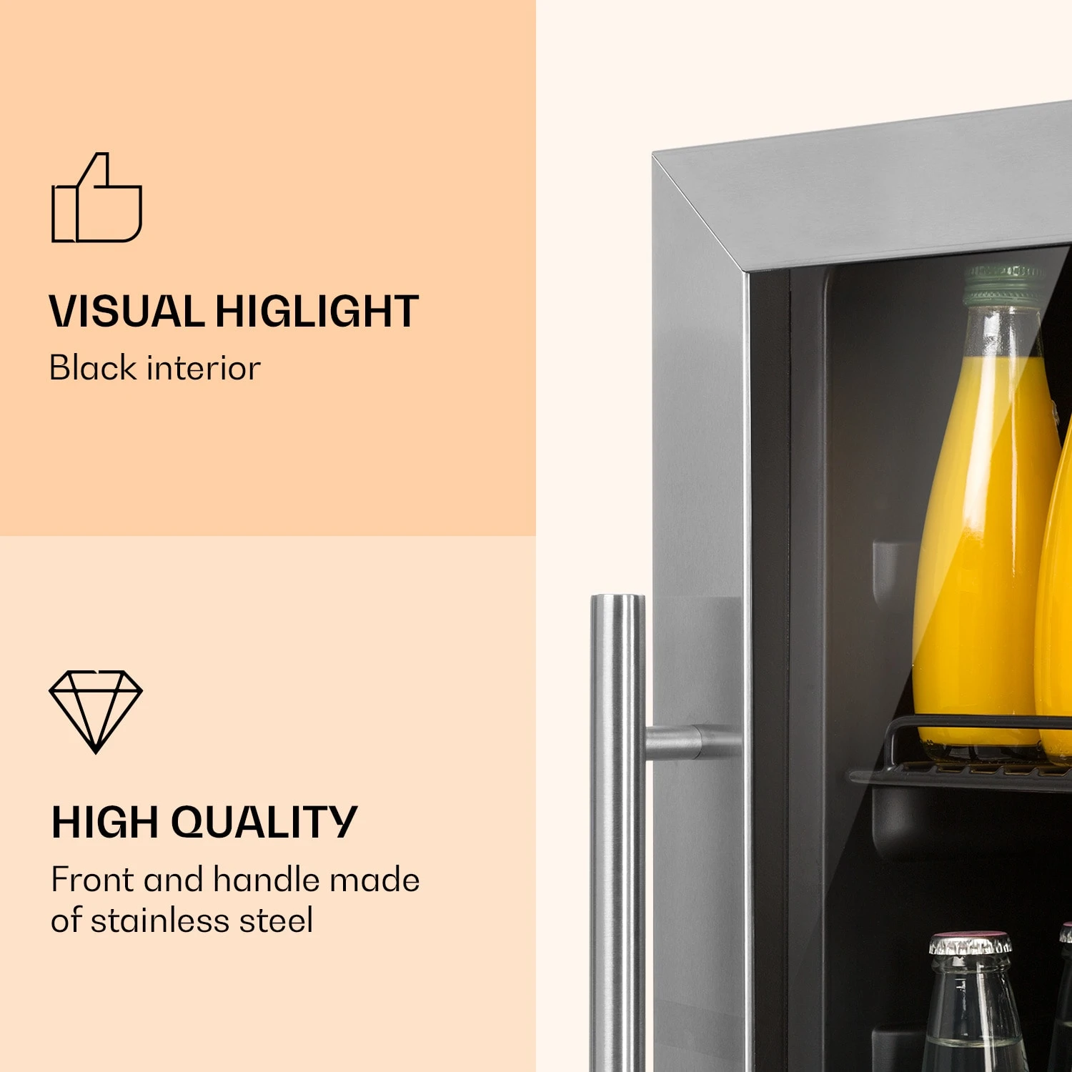 Beersafe 5XL Kühlschrank 148 Liter 3 Böden Panoramaglastür Edelstahl 5 Beersafe 5XL Kühlschrank 148 Liter 3 Böden Panoramaglastür Edelstahl – Bild 3