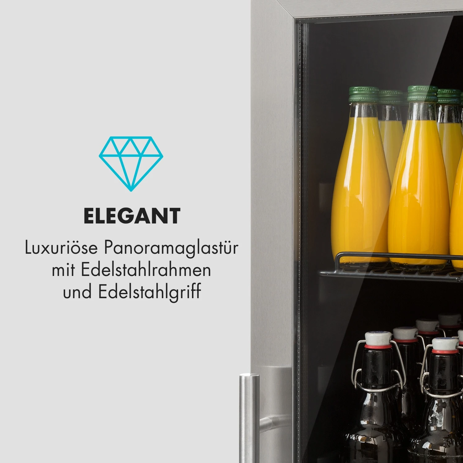 Beersafe 7XL Kühlschrank 242 Liter 5 Böden Panoramaglastür Edelstahl 7 Beersafe 7XL Kühlschrank 242 Liter 5 Böden Panoramaglastür Edelstahl – Bild 5