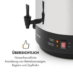 KonfiStar 40 Einkochautomat Getränkespender 2500W 40L Edelstahl -Klarstein Verkaufsgeschäft 10033524 de 0006 logo