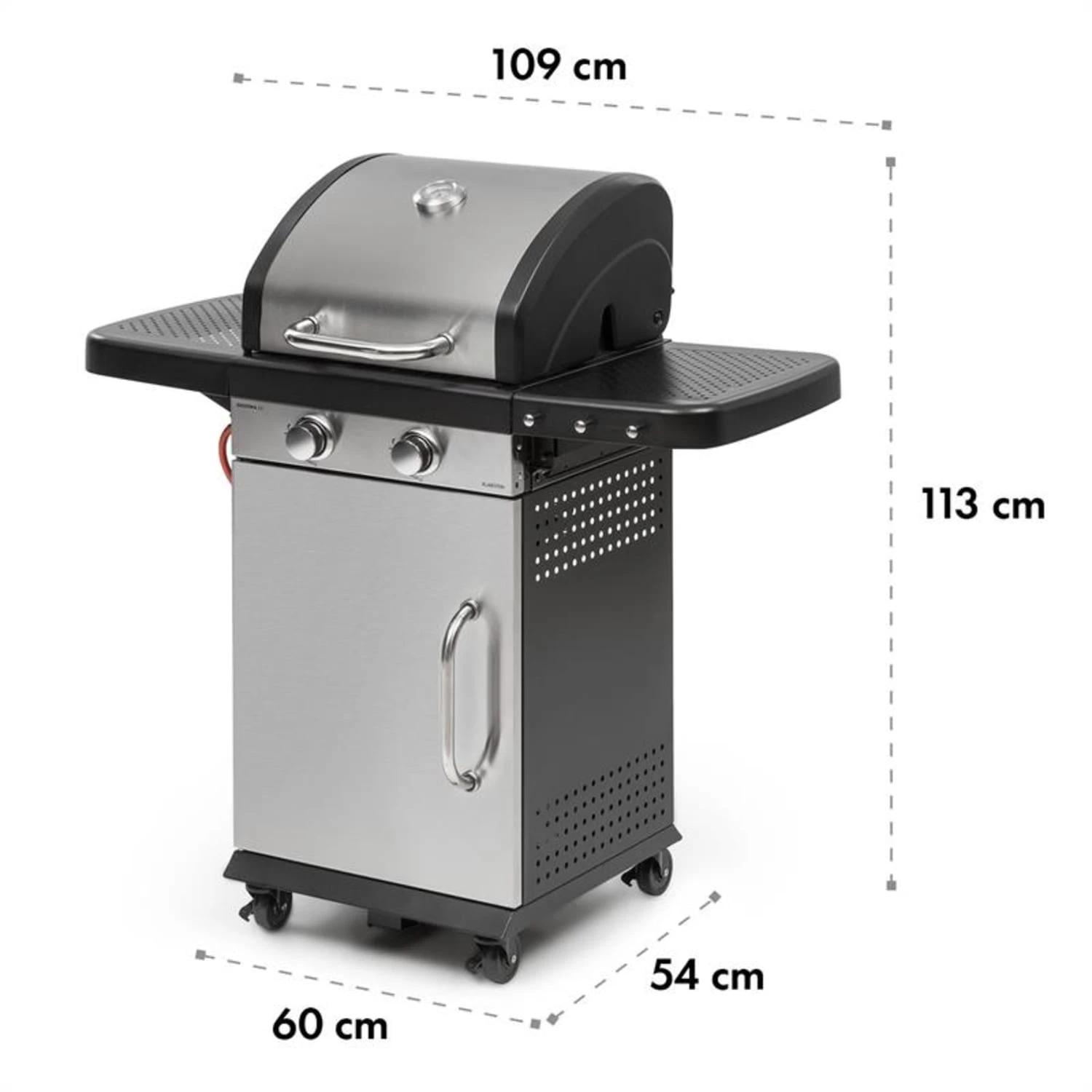 Gazooka 2.0T Gas BBQ Grill 2x3kW Brenner Edelstahl – Bild 11