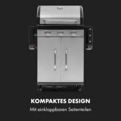 Gazooka 3.0T BBQ Grill 3x3kW Brenner 4 Rollen Edelstahl -Klarstein Verkaufsgeschäft 10033533 de 0003 logo