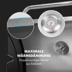 Gazooka 3.0T BBQ Grill 3x3kW Brenner 4 Rollen Edelstahl -Klarstein Verkaufsgeschäft 10033533 de 0007 logo