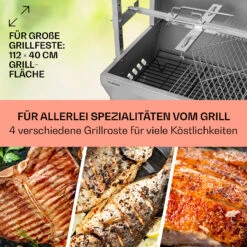 Sauenland Pro Spanferkelgrill Drehspieß 13W 4 Rollen Edelstahl 12 Sauenland Pro Spanferkelgrill Drehspieß 13W 4 Rollen Edelstahl -Klarstein Verkaufsgeschäft 10033566 de 0004 usp