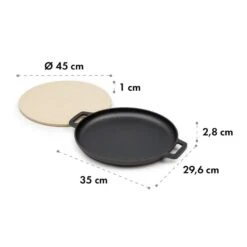 Tomahawk 3.1 S Brat & Back-Set Pfanne Pizzastein Ø29 Cm -Klarstein Verkaufsgeschäft 10033568 yy 0006 logo Klarstein Tomahawk Brat and Back Set