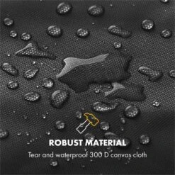 Tomahawk 3.1 S Wetterschutzhaube 300D Canvas 30/70% PE/PVC Schwarz -Klarstein Verkaufsgeschäft 10033569 yy 0003 logo Klarstein Tomahawk S Wetterschutzhaube schwarz