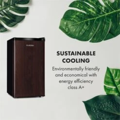 Feldberg Kühlschrank A+ 90 Liter MirageCool Concept Holzdesign Schwarz -Klarstein Verkaufsgeschäft 10033594 uk 0003 logo Klarstein Feldberg Kuehlschrank Holzdesign schwarz