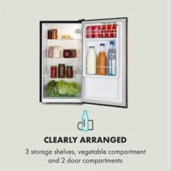 Feldberg Kühlschrank A+ 90 Liter MirageCool Concept Holzdesign Schwarz -Klarstein Verkaufsgeschäft 10033594 uk 0005 logo Klarstein Feldberg Kuehlschrank Holzdesign schwarz