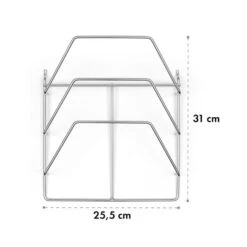 Vendetta 3.0 TI Rack Verchromter Stahl Einfach Anzubringen Zubehör -Klarstein Verkaufsgeschäft 10033618 yy 0004 logo Klarstein Vendetta TI Rack