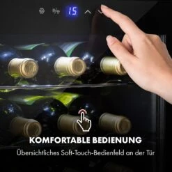 Shiraz 16 Uno Weinkühlschrank 42l Touch-Bedienfeld 131W 5-18°C -Klarstein Verkaufsgeschäft 10033622 de 0006 logo