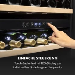Vinsider 36 Weinkühlschrank 2 Kühlzonen 5-22°C 85l Edelstahl -Klarstein Verkaufsgeschäft 10033682 de 0005 logo