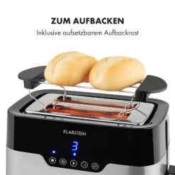 Arabica Toaster 920W LED-Display Touch-Bedienfeld Edelstahl -Klarstein Verkaufsgeschäft 10033728 de 0005 logo