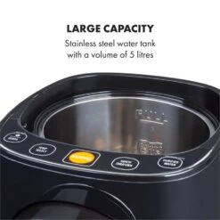 Hot Spring Plus Heißwasserspender 5l Edelstahl-Wassertank 45-95 °C -Klarstein Verkaufsgeschäft 10033753 yy 0005 logo Klarstein Hot Spring Heisswasserspender schwarz