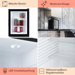 Brooklyn 42 Mini-Kühlschrank Glastür LED Ablage 14 Brooklyn 42 Mini-Kühlschrank Glastür LED Ablage -Klarstein Verkaufsgeschäft 10033821 DE 0005 usp