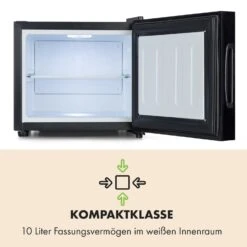 Frosty Mini-Kühlschrank EEC A Spiegelglastür 10 Liter Schwarz 16 Frosty Mini-Kühlschrank EEC A Spiegelglastür 10 Liter Schwarz -Klarstein Verkaufsgeschäft 10033836 de 0005 logo