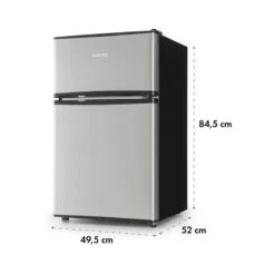 Big Daddy Cool Kühl-Gefrierkombination 61/25 Liter 2 Ebenen Edelstahl -Klarstein Verkaufsgeschäft 10034005 yy 0011 logo Klarstein Big Daddy Cool Kuehl Gefrierkombination