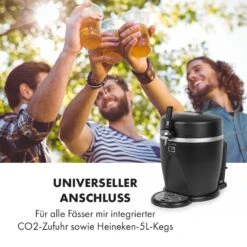 Tap2Go Mobile 2-in1 Bierzapfanlage Mit Getränkekühler 5l/13l Schwarz -Klarstein Verkaufsgeschäft 10034006 de 0004 logo