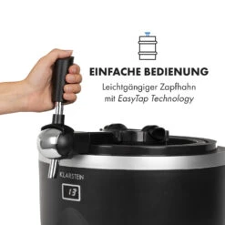Tap2Go Mobile 2-in1 Bierzapfanlage Mit Getränkekühler 5l/13l Schwarz -Klarstein Verkaufsgeschäft 10034006 de 0007 logo