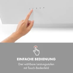 Alina Dunstabzugshaube 600 M³/h LED-Display Ambientelicht Glasfront -Klarstein Verkaufsgeschäft 10034105 de 0004 logo