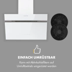 Alina Dunstabzugshaube 600 M³/h LED-Display Ambientelicht Glasfront -Klarstein Verkaufsgeschäft 10034105 de 0007 logo