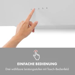 Alina Dunstabzugshaube 90 Cm 600 M³/h Ambientelicht Glasfront Weiß -Klarstein Verkaufsgeschäft 10034107 de 0004 logo