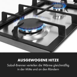 Ignito Domino Gaskochfeld 2-flammig Sabaf-Brenner Edelstahl Silber 13 Ignito Domino Gaskochfeld 2-flammig Sabaf-Brenner Edelstahl Silber -Klarstein Verkaufsgeschäft 10034108 de 0003 logo