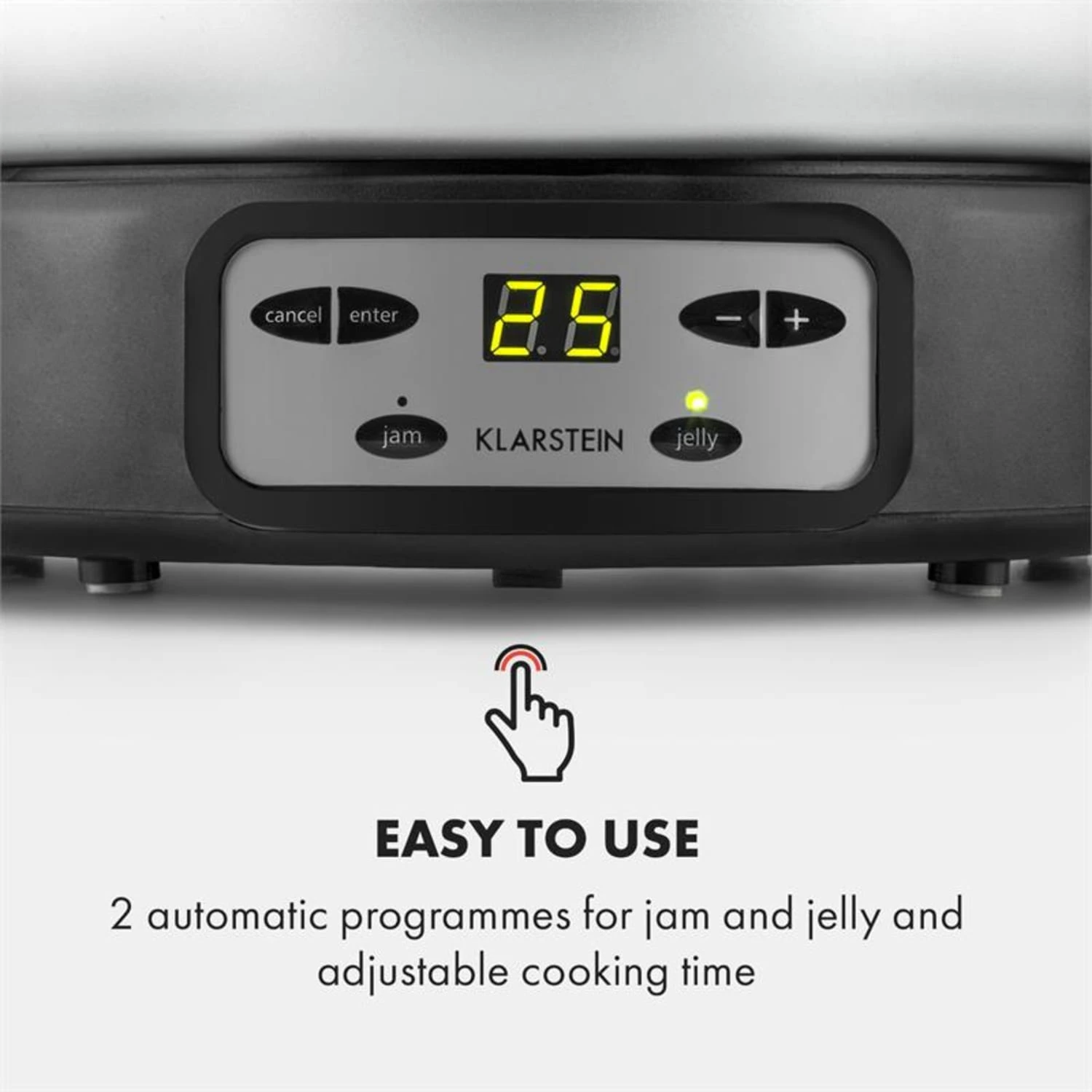 Jam Session Marmeladen- Und Geleekocher 1000W 2 Automatikprogramme 6 Jam Session Marmeladen- Und Geleekocher 1000W 2 Automatikprogramme – Bild 4
