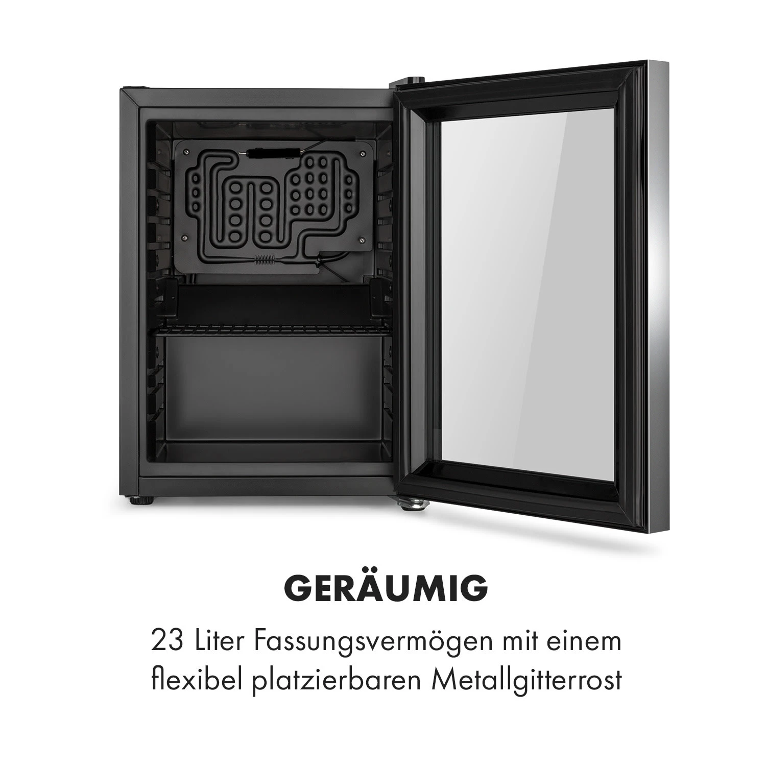 Harlem Getränkekühlschrank 23 Liter 1 Metallrost Glastür 7 Harlem Getränkekühlschrank 23 Liter 1 Metallrost Glastür – Bild 5